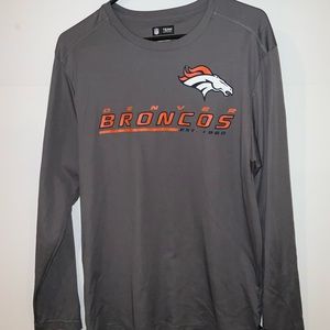 NFL Denver Broncos Gray Dri-Fit Long Sleeve